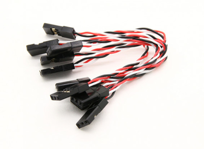 Obrázek Silikonový propojovací kabel 26 AWG 80mm balení 5ks (přijímač => deska)