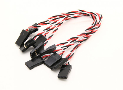 Obrázek Silikonový propojovací kabel 26 AWG 130mm balení 5ks (přijímač => deska)