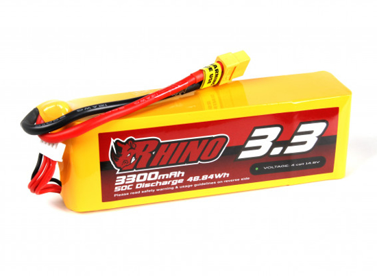 Obrázek Baterie Li-Po Rhino 3300mAh 4S 50C XT60