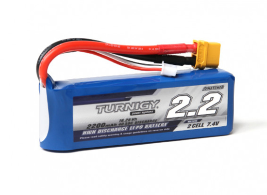 Obrázek Baterie Li-Po Turnigy 2200mAh 2S1P 40C / 50C