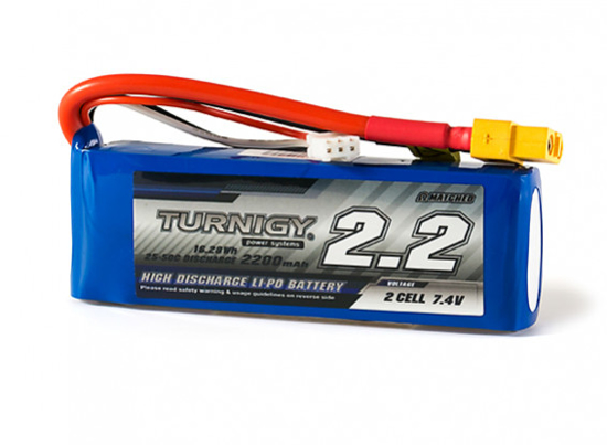Obrázek Baterie Li-Po Turnigy 2200mAh 2S1P 25C / 35C