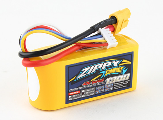 Bild von Baterie Li-Po ZIPPY Compact 1300mAh 4S1P 40C / 50C