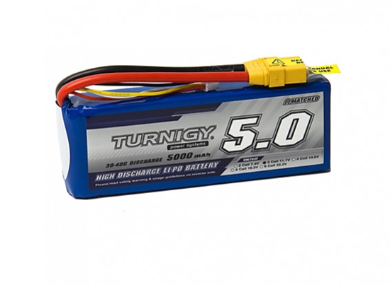 Obrázek Li-Po Turnigy 5000mAh 3S1P 30C / 40C (XT90)