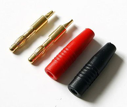 Obrázek Konektory typu Banana 4mm pro nabíječky (2ks)