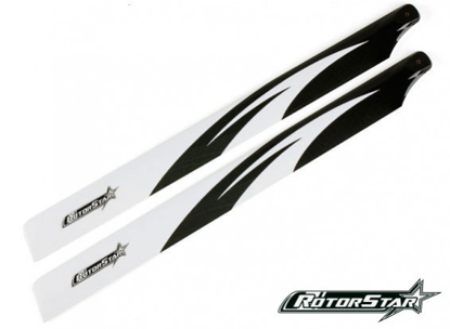 Obrázek Uhlíkové rotorvé listy 360mm RotorStar Premium 3K Carbon Fiber Flybarless