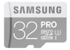 Bild von Samsung Micro SDHC PRO 32GB UHS-I U3 + SD adaptér