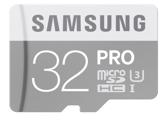 Obrázek Samsung Micro SDHC PRO 32GB UHS-I U3 + SD adaptér