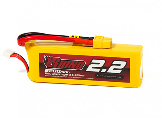 Obrázek Baterie Li-Po Rhino 2200mAh 3S 25C XT60