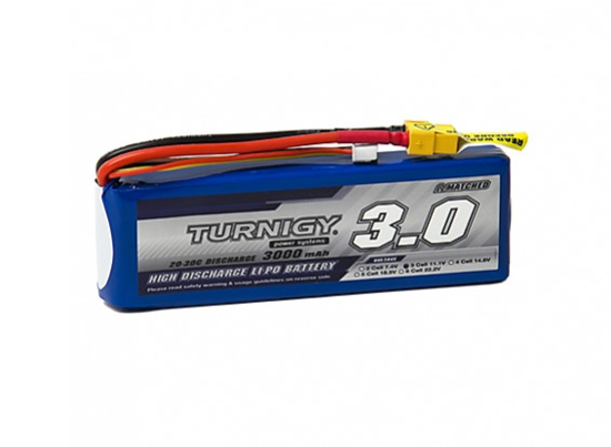 Picture of Li-Po Turnigy 3000mAh 3S1P 20C /30C (XT60)