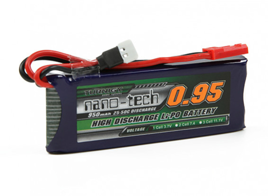 Bild von Turnigy Nano tech Li-Po 950mAh 1S 25C (50C) Walkera V120 a X100