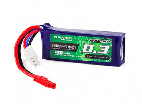 Bild von Turnigy Nano-Tech Plus 300mAh 2S 70C Lipo Pack