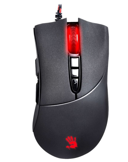 Picture of A4tech BLOODY V3 herní myš, až 3200DPI, V-Track technologie, 160KB paměť, USB, CORE 2, kovové podložky
