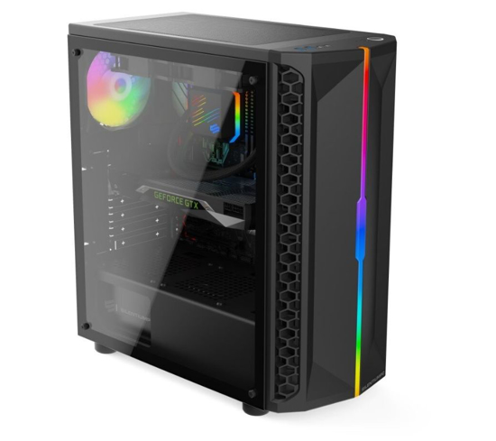 Obrázek Herní PC GTX1650 4GB CPU 4x 3,6Ghz RAM 8GB SSD 250GB (SG1Q) LED ARGB