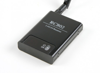 Obrázek Přijímač SkyZone RC802 - 2.4Ghz 8 Channel AV Receiver