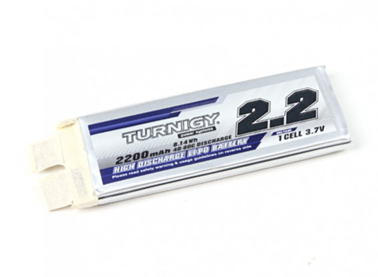 Picture of Turnigy 2200mAh 1S 40C Lipo Pack (Single Cell)