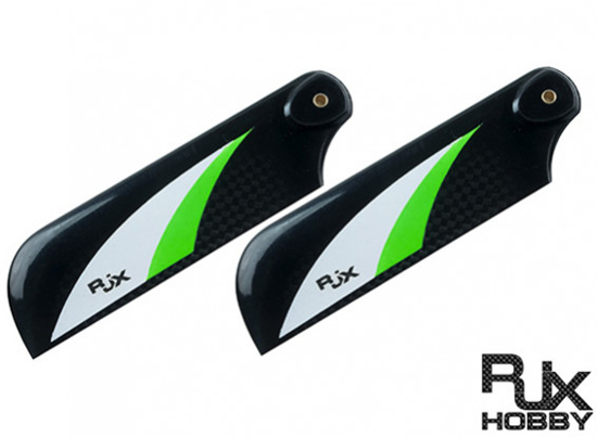 Picture of RJX Vector Green 70mm Carbon Fiber Tail Blades