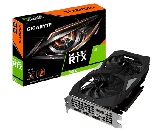 Obrázek Herní grafika GeForce RTX 2060 OC 6G (Rev. 2.0), 6144 MB GDDR6