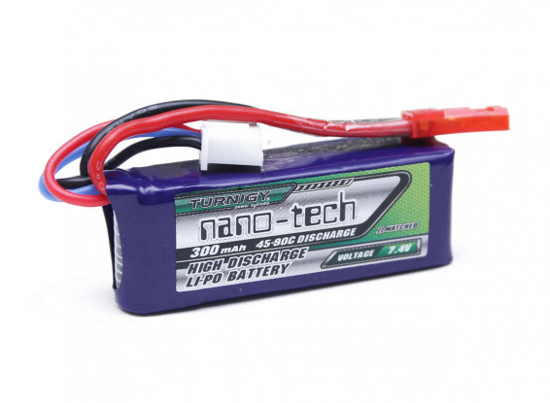 Obrázek Turnigy Nano-Tech 300mAh 2S 45~90C LiPo Pack