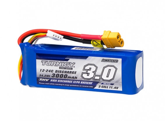 Obrázek Li-Po Turnigy High Capacity 3000mAh 3S 12C LiHV Pack w/XT60