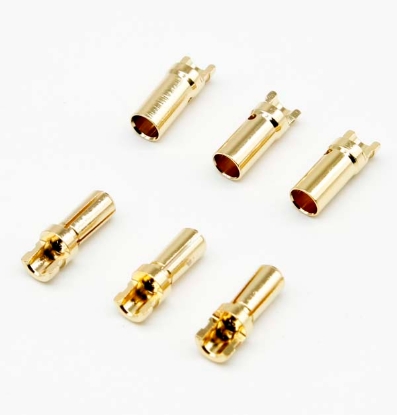 Obrázek Konektory 3.5 mm - balíček 6 kusů (3 páry) - výřez pro pájení